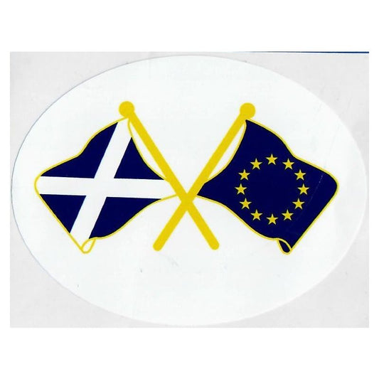 Saltire / EU Double Flag Sticker