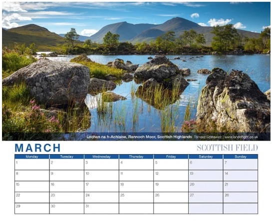 Scottish Field Compact Calendar 2027