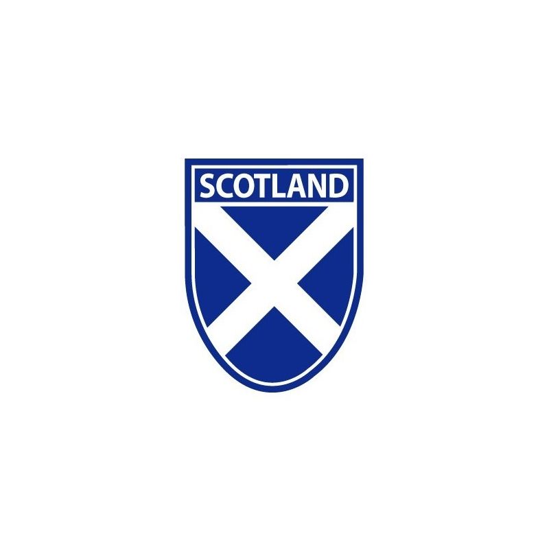 Scotland Saltire Shield Sticker