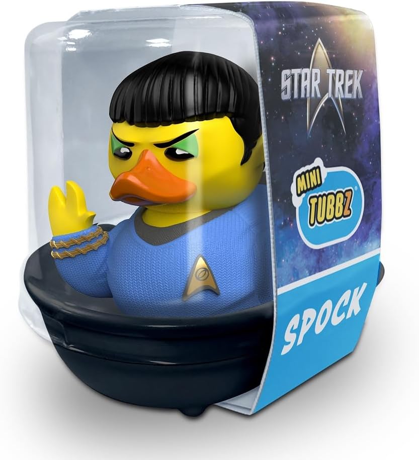 TUBBZ: Star Trek - Spock Starfleet Mini Rubber Duck Collectable Toy 5 cm