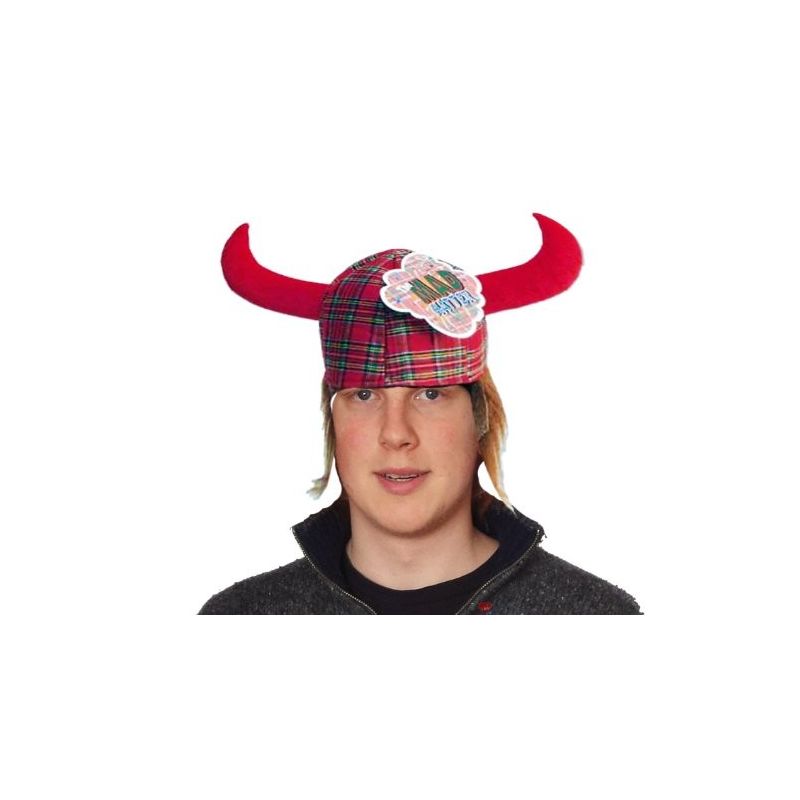 Fun Hagar Hat Red Tartan