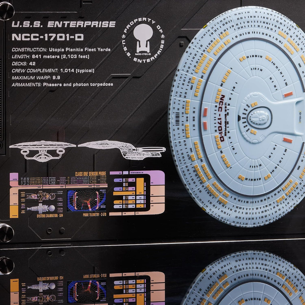 Star Trek USS Enterprise NCC-1701-D Replica Plaque 15x7 (38x17.5cm)