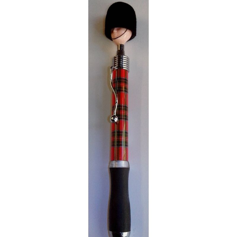 Scotland soldier head Pen- tartan ball point pen