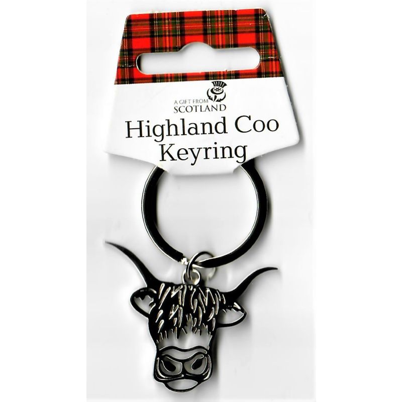 Highland Coo Keyring