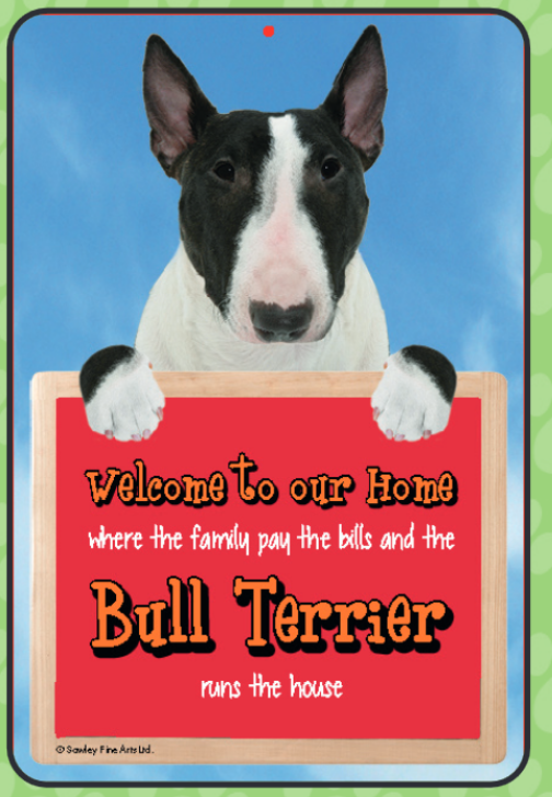 English Bull Terrier (Brindle) Welcome Hang-up