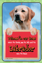 Labrador (Yellow) Welcome Hang-up