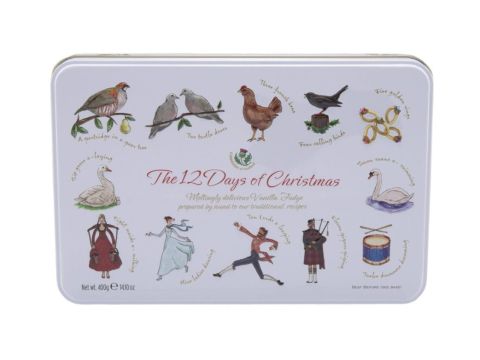 Vanilla Fudge 12 Days of Christmas Tin 400g