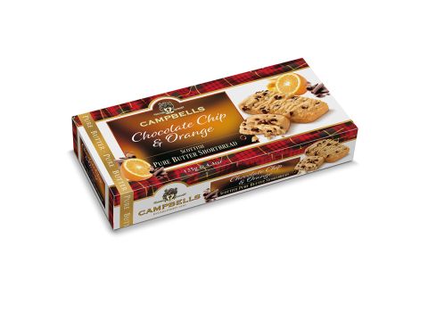 125g Choc Chip & Orange Shortbread