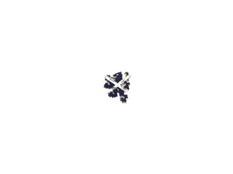 Scottish Saltire on Lion Rampant Enamel Lapel Pin Badge