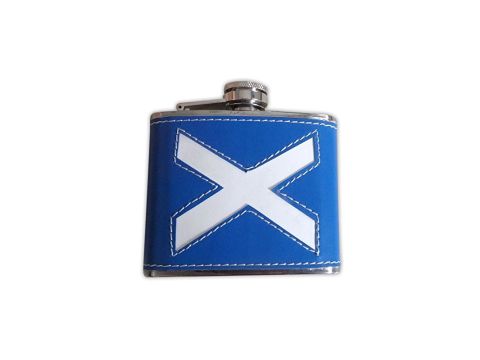 Scottish St. Andrews Saltire Flag Design 4oz Hip Flask