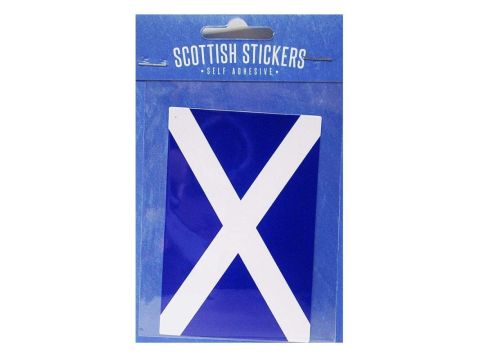 Scotland Saltire Car Sticker 10cm by 6cm