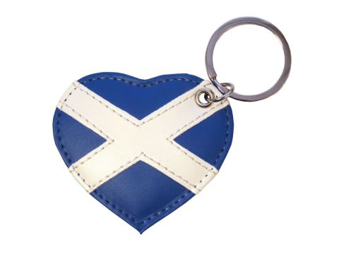 Saltire Heart Keyring
