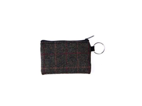 Green Tweed Coin Purse