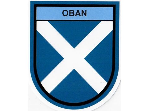 Oban Saltire Car Sticker