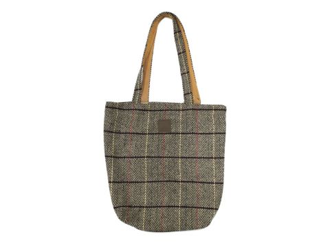 Tweed Shopping Bag (Camel colour)
