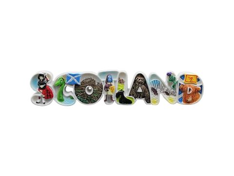 Scotland Shaped Ceramic Fridge Magnet
