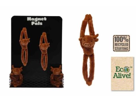 Eco Alive™ Soft Magnetic Highland Cow ***(1 SUPPLIED)***