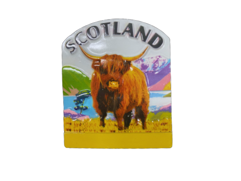 Scottish Highland Cow Fridge Magnet