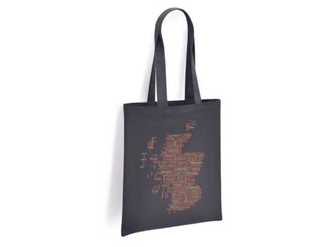 Scotland Map Organic Cotton Shopper Bag