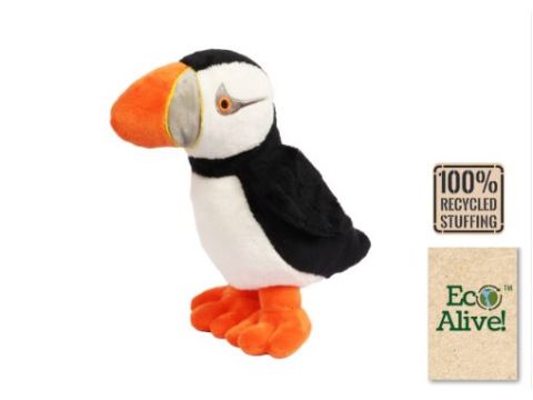 Puffy Puffin - Eco Alive™ Large Soft Toy