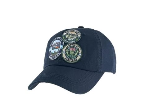 Big Country Flower Of Scotland Patch Cap - Navy