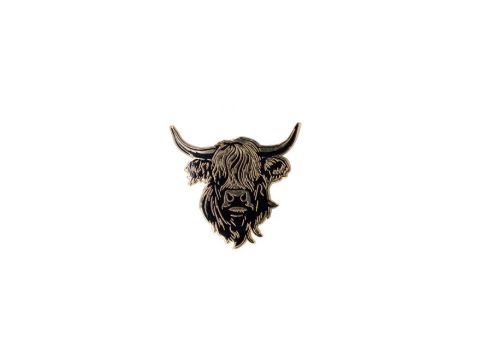 Heilan Coo Enamel Magnet - Black & Gold