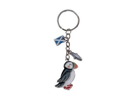 Puffin Charm Keyring
