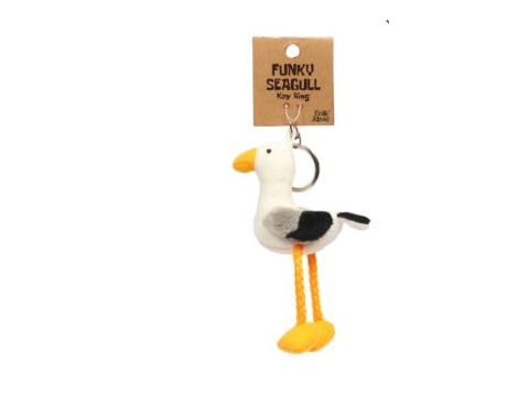 Funky Seagull Key Ring
