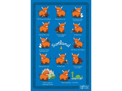 Highland High Jinks – Cows – Tea Towel