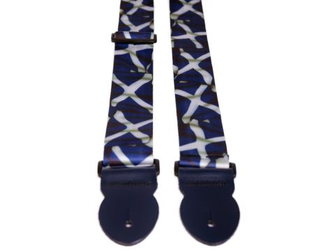 Scottsh Style Guitar Strap - SALTIRE - Made in the UK