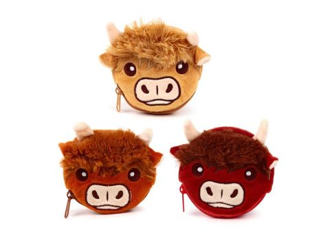 Highland Coo Cow Change Purse (1 SUPPLIED)