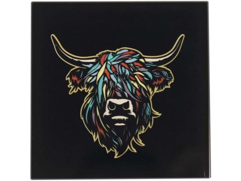 Heilan Coo Coaster - Multi Coloured