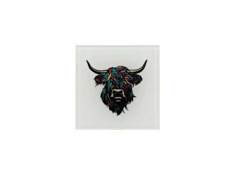Heilan Coo Coaster - Multi Coloured Cream