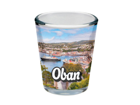 Oban Picture Shot Glass
