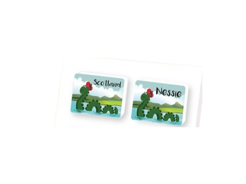 Loch Ness Monster Wooden Nessie Magnet ***(1 SUPPLIED)***