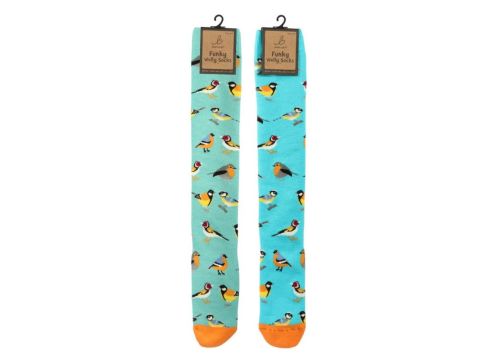 Funky Welly Socks - Garden Birds (1 SUPPLIED)