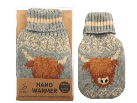 Knitted Hand Warmer - Highland Cow