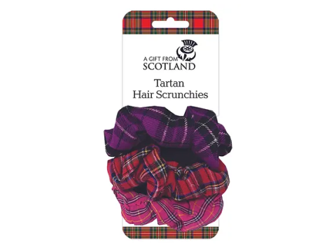 Scottish Tartan Scrunchies Pack of 3