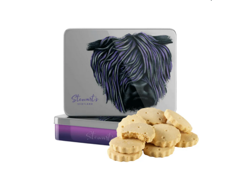 Stewart's Signature Art Collection Angus Highland Cow Tin 400g