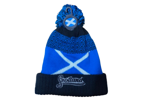 Scotland Script Saltire Beanie