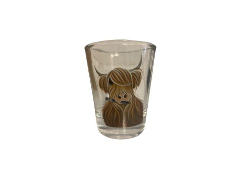 Mcmoo Highland Cow Shot Glass from D&C