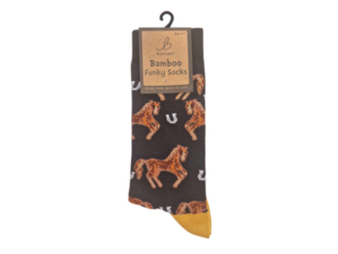Ladies Funky Bamboo Socks - Country Horse