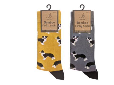 Ladies Funky Bamboo Socks - Sheep Dog (1 SUPPLIED)