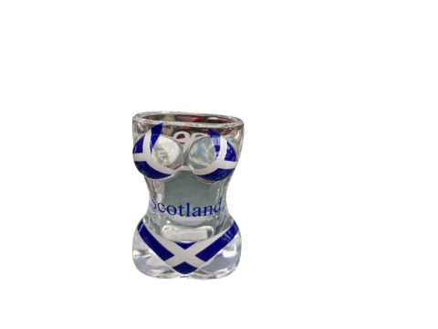Scotland St Andrews Saltire Flag Bikini Glass Shot glass