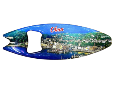 Oban Surfboard Bottle Opener Fridge Magnet