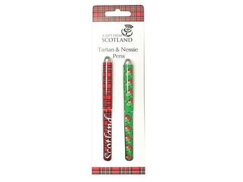 Twin Pack Scottish Pens (Tartan & Nessie)