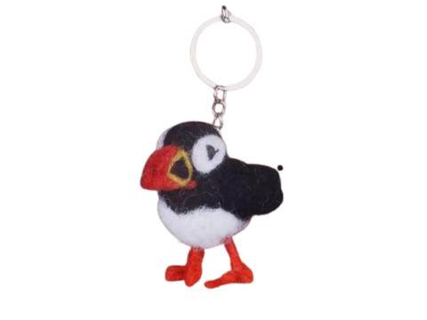 Paul The Puffin Keyring