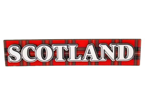 Collage 3d Magnet – Scotland on Tartan
