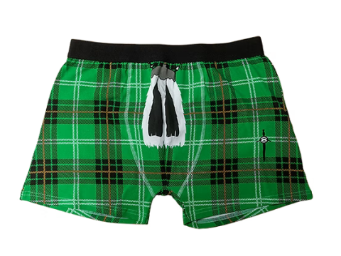 Instakilt Boxer Shorts Green (Size X-Large)