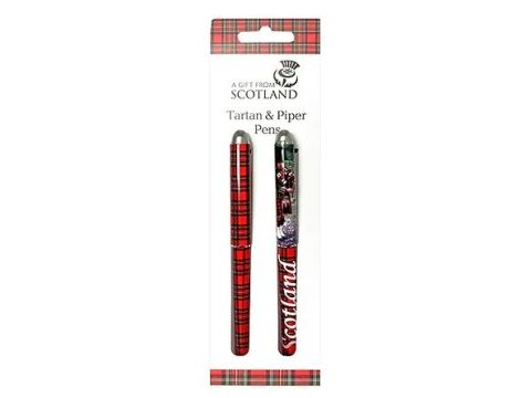 Twin Pack Scottish Pens (Tartan & Piper)